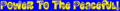 1282YellowPowerToThePeacefulOnBlueBackgroundBanner.gif